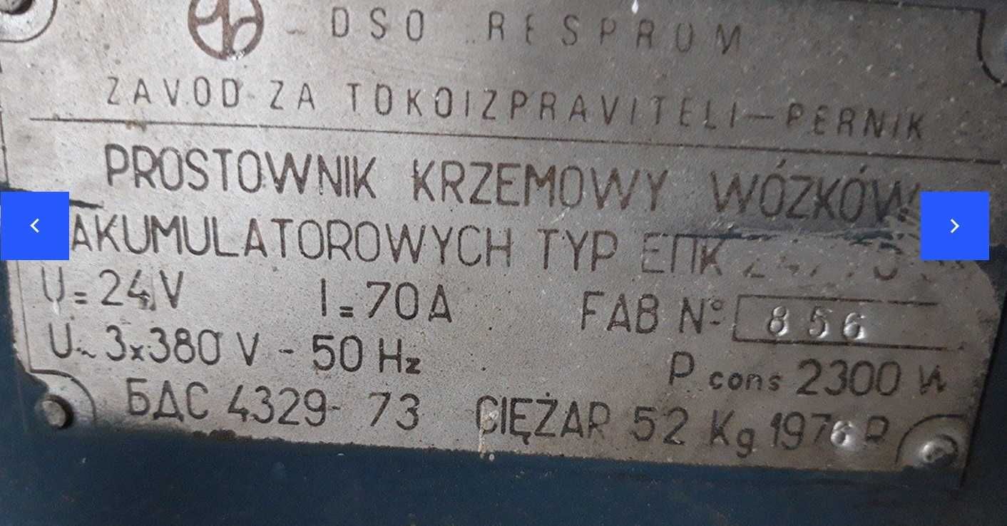 Prostownik krzemowy EPK ładowarka 2 fazy