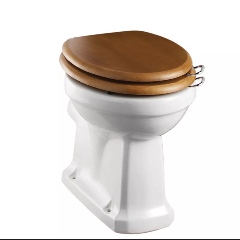 Burlington deska sedesowa wc drewniana wolnoopadająca