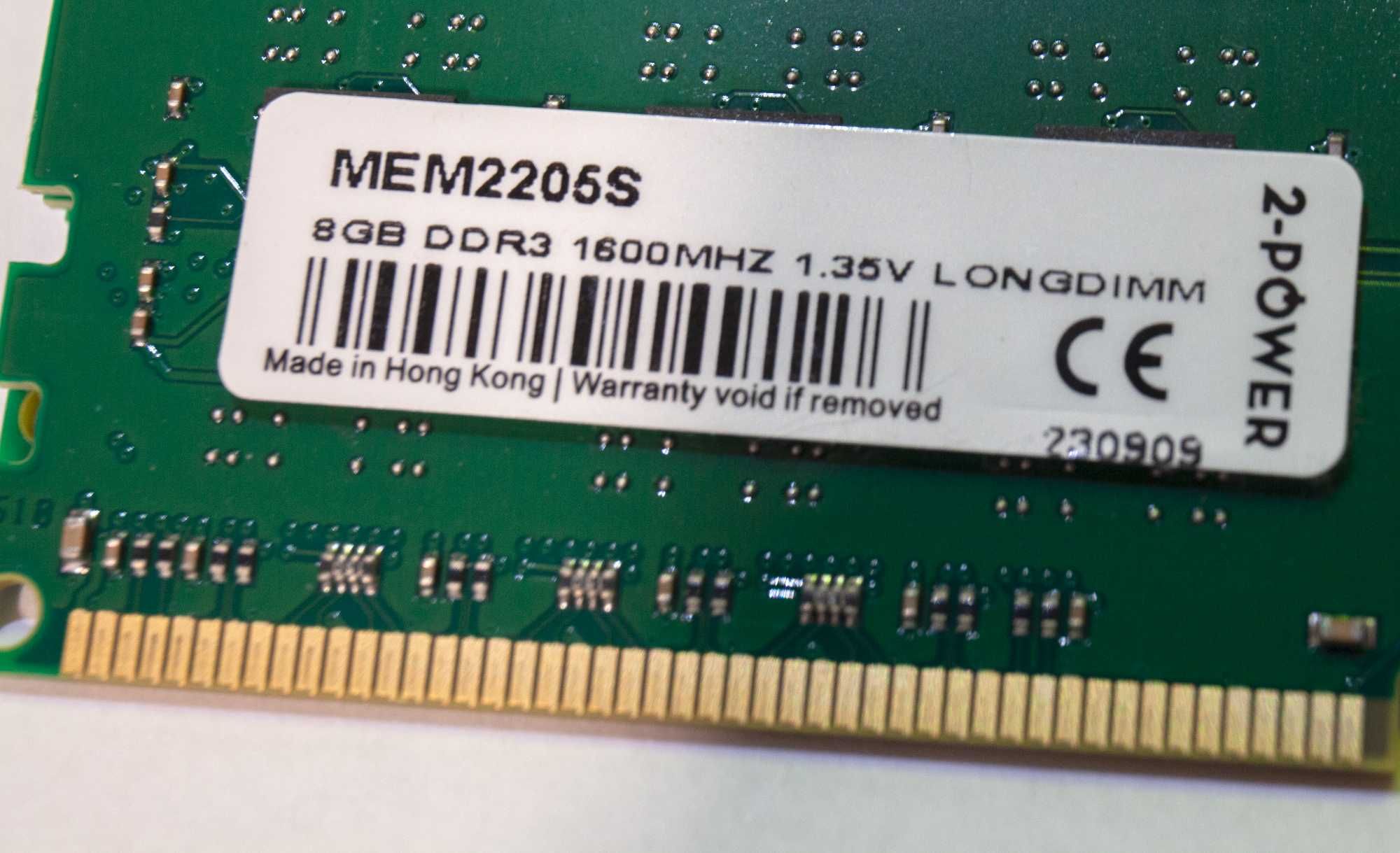Zestaw pamięci RAM 16 GB DDR3L 1600MHz 1.35V