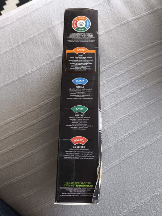 FURminator escova dupla para cães e gatos - nova