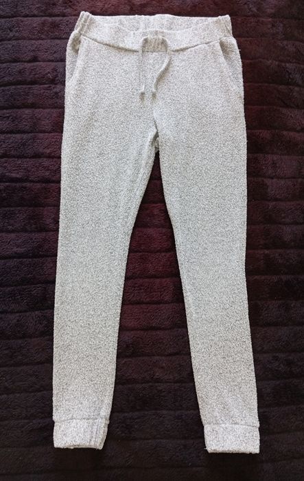 R. 152 dresy Primark, spodnie dresowe, szare, melanżowe
