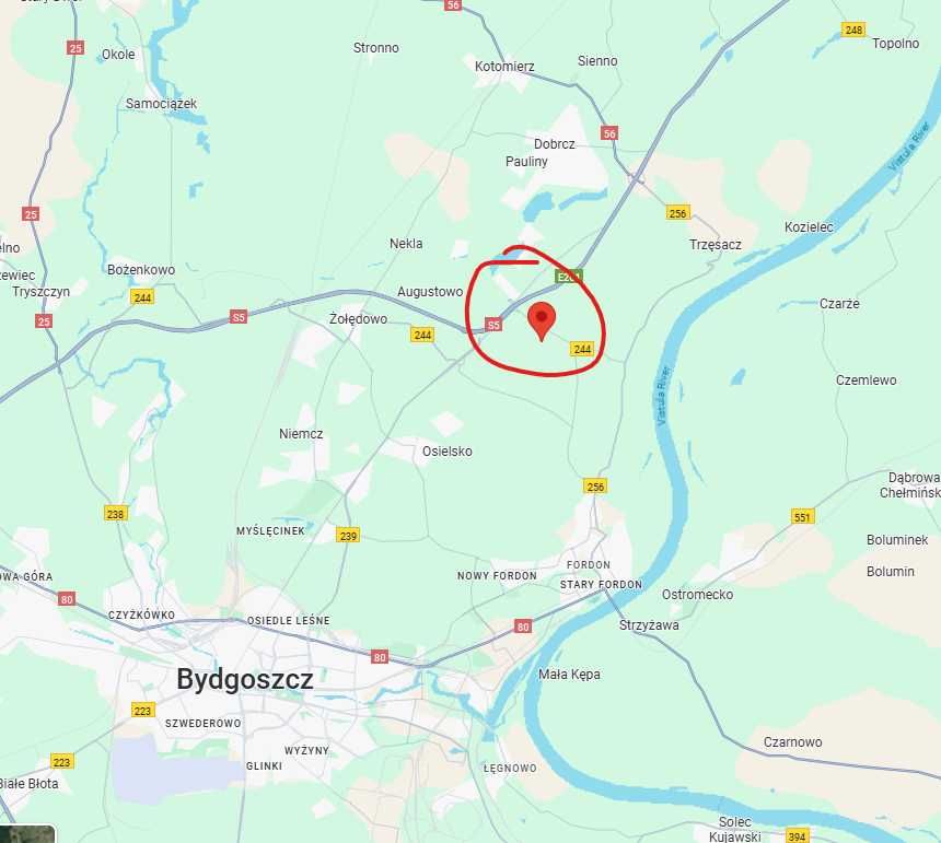 Działka budowlana Strzelce Górne osiedle, droga, prąd,  649m2