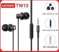 Lenovo TW13 Оригинальные проводные наушники  с микрофоном, 3.5 jack