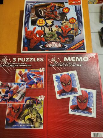 Puzzle Trefl Spiderman 2w1 i 4w1 3xpuzzle i memo