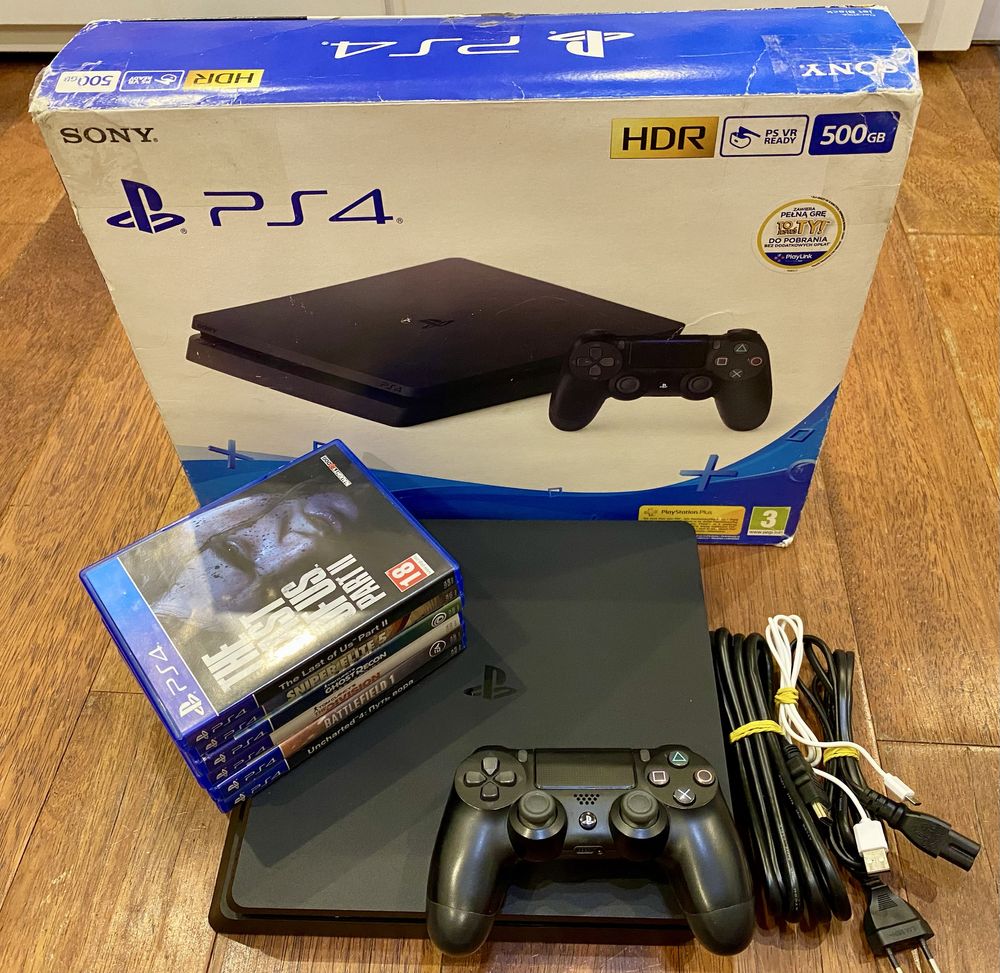 Sony Playstation 4 Slim 500GB + ігри