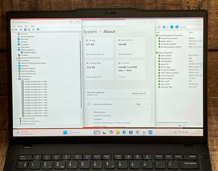Ноутбук Lenovo ThinkPad T14 Gen5/Ultra7 165U/32/512/Магазин/Гарантія!