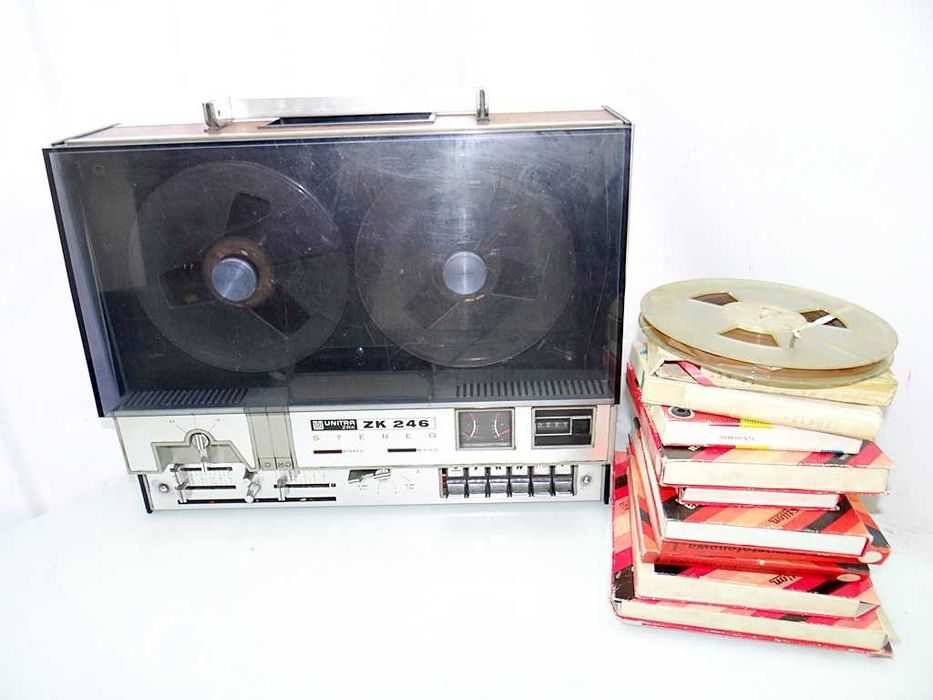 Magnetofon szpulowy Unitra ZK 246 Stereo +13 szpul / Eko Komis