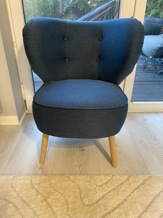 Fotel Ikea niebieski