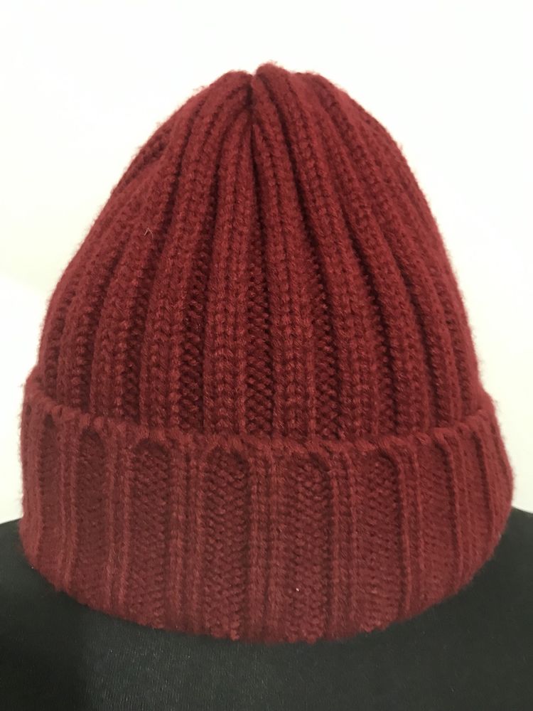 Czapka bordo ciepła