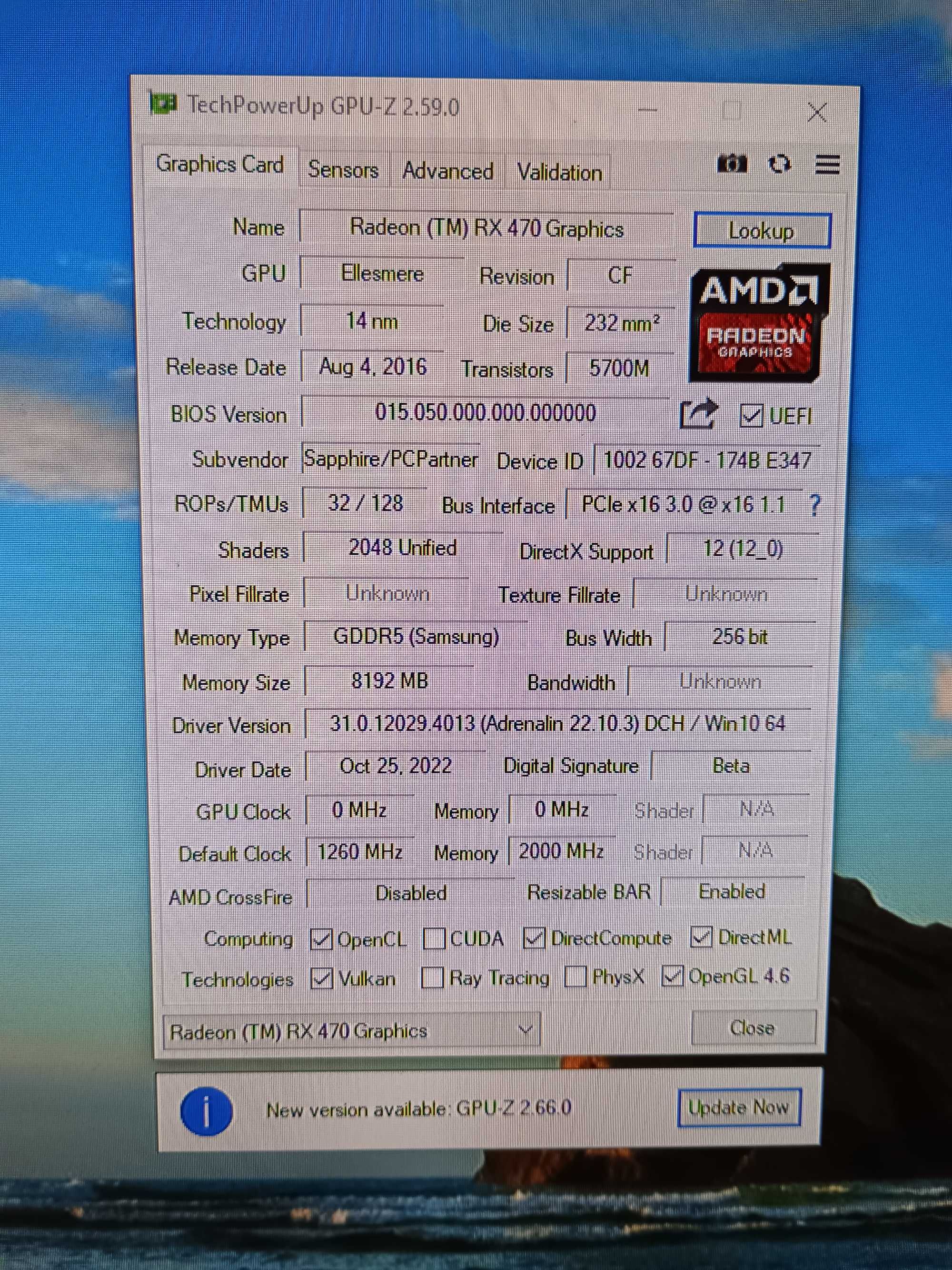 Відеокарта Radeon Sapphire Nitro+ RX470 8GB