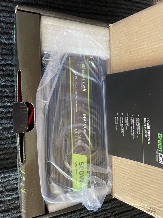 Перетворювач Green Cell 12B на 220В. 500Вт/1000ВтЧистий синус