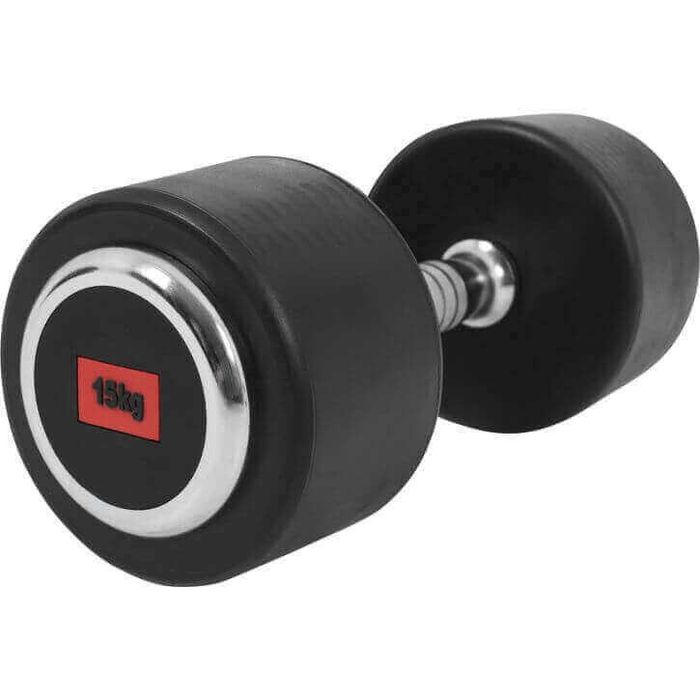 Hantla gumowana 2x 15 kg, żeliwna