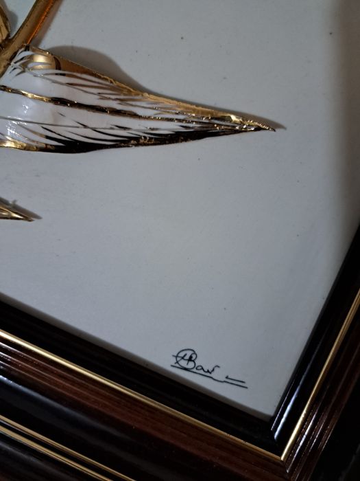 Espiga em alto relevo