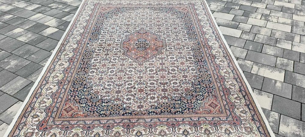 Bidjar ręcznie tkany dywan wełniany 260 x 166 cm wełna piękny