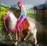 Lalka Barbie z koniem