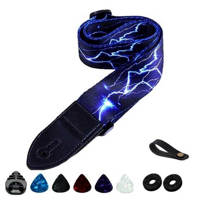 Alça para Viola/guitarra + 5 palhetas (novo)