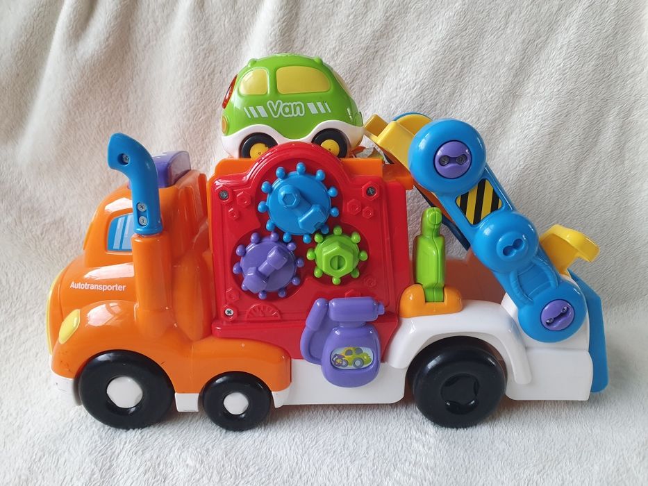 tut tut vtech auto transporter autotransporter ciężarówka laweta autko