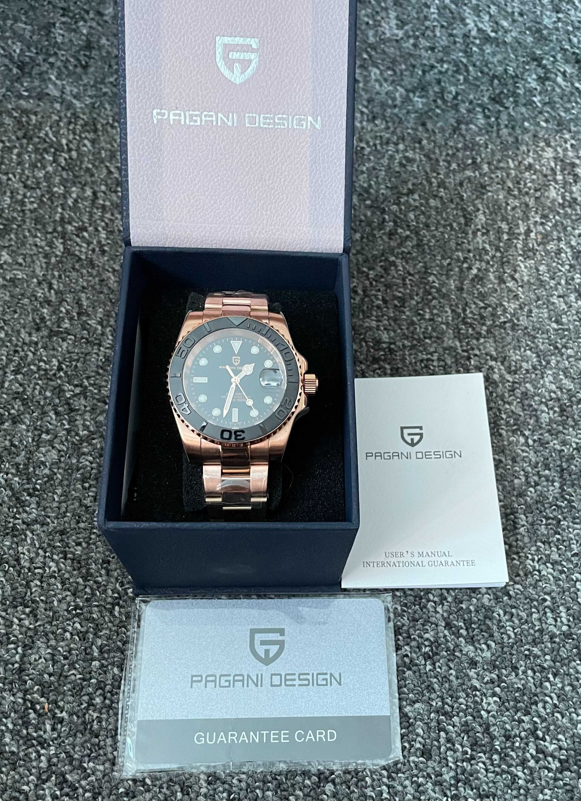 Zegarek PAGANI DESIGN 40 mm seria nurkowa NH35 luksusowy męski Gratis