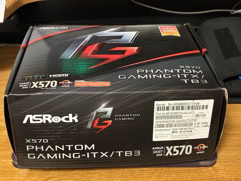 ASRock X570 PHANTOM GAMING-ITX/TB3 Thunderbolt