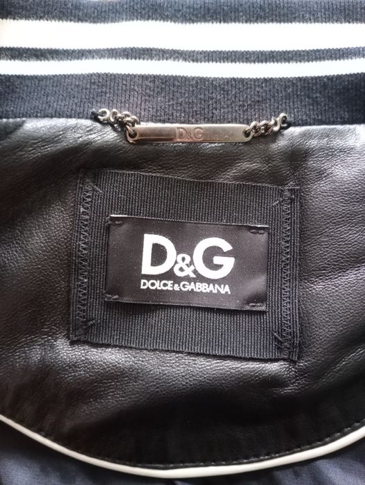 Шкіряна куртка Dolce & Gabbana