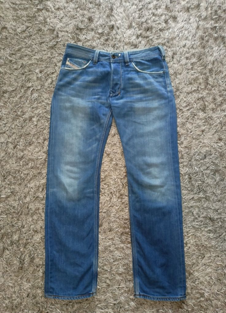 jeansy Diesel size 32/M ciemne y2k granatowe straight fit