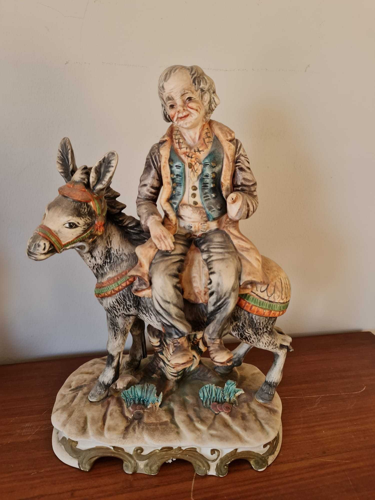 Conjunto 2 figuras louça italiana