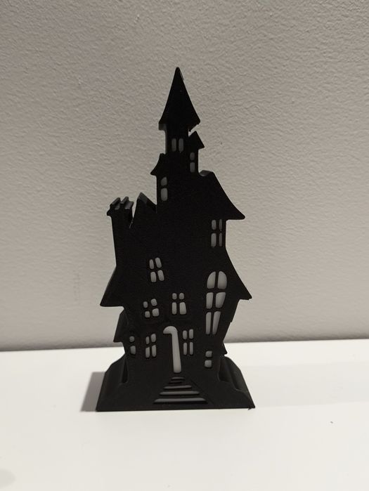 Domek latarenka świecznik dekoracja świecąca Halloween jesień