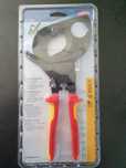 Nożyce Zapadkowe Izolowane do Kabli 52mm KNIPEX 95.36.280 NOWE 1000V