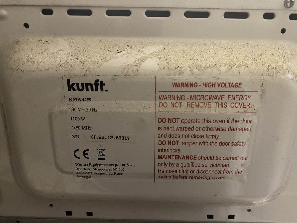 Microondas Kunft em ótimo estado