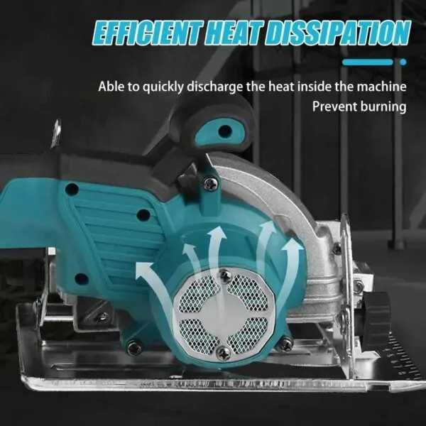 Бесщеточная аккумуляторная электрическая циркулярная пила,2000Вт125 мм