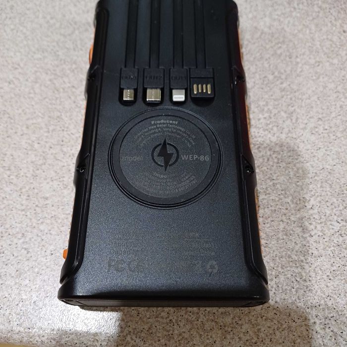 Powerbank ładowarka solarna indukcja 36000 mAh