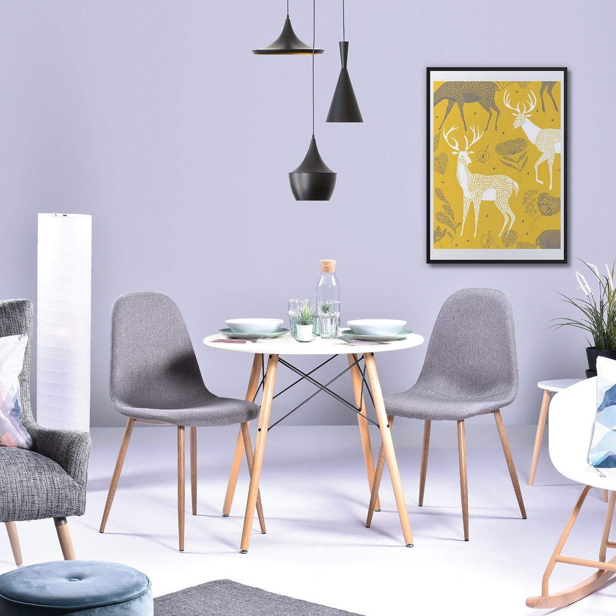 Stół Milano fi60 biały white