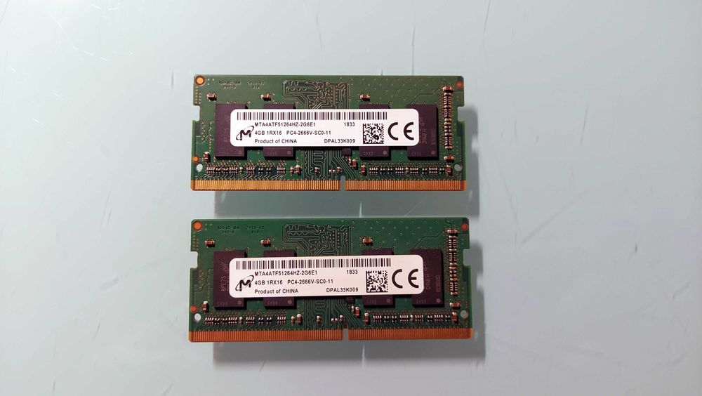8GB DDR4 (2 x 4GB = 8GB) - pamięci RAM do laptopa