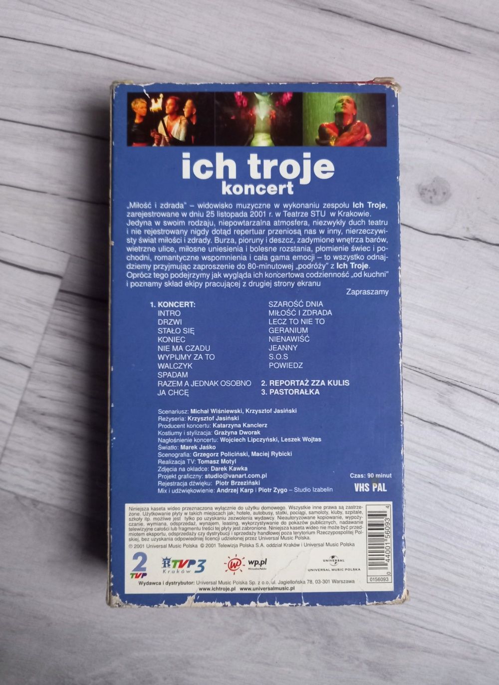 Kaseta VHS Ich Troje Zespół "od kuchni" ponad 80 minut przebojów