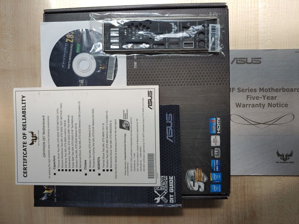 Комплект s1150: Intel Core i7 4770k, Asus Gryphon Z87, Deepcool S40