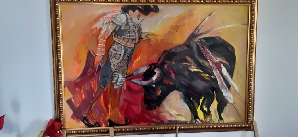 Sprzedam obraz obraz olejny w pięknej złotej ramie