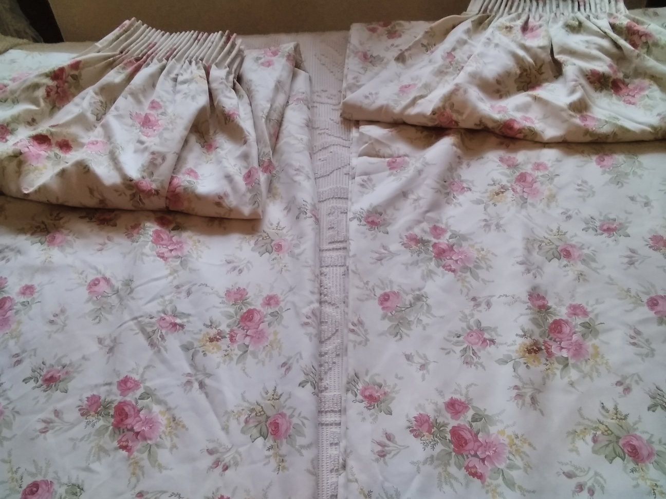 Par de Cortinados em Algodão