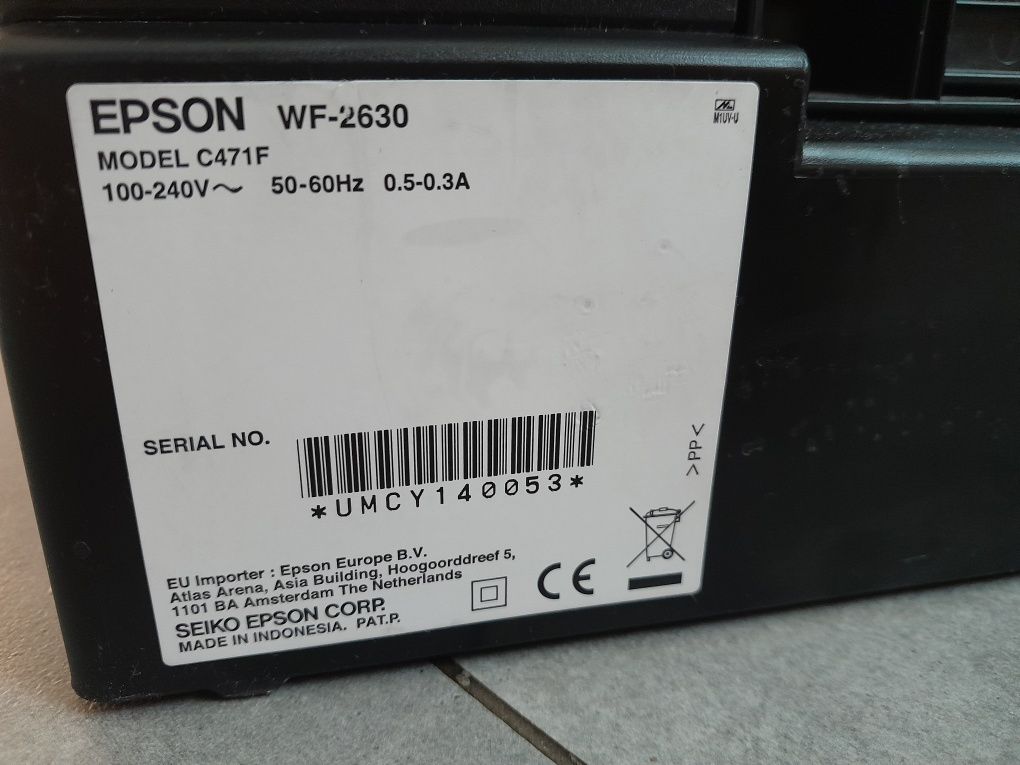 Urządzenie wielofunkcyjne Epson WF 2630 drukarka skaner kopiarka fax