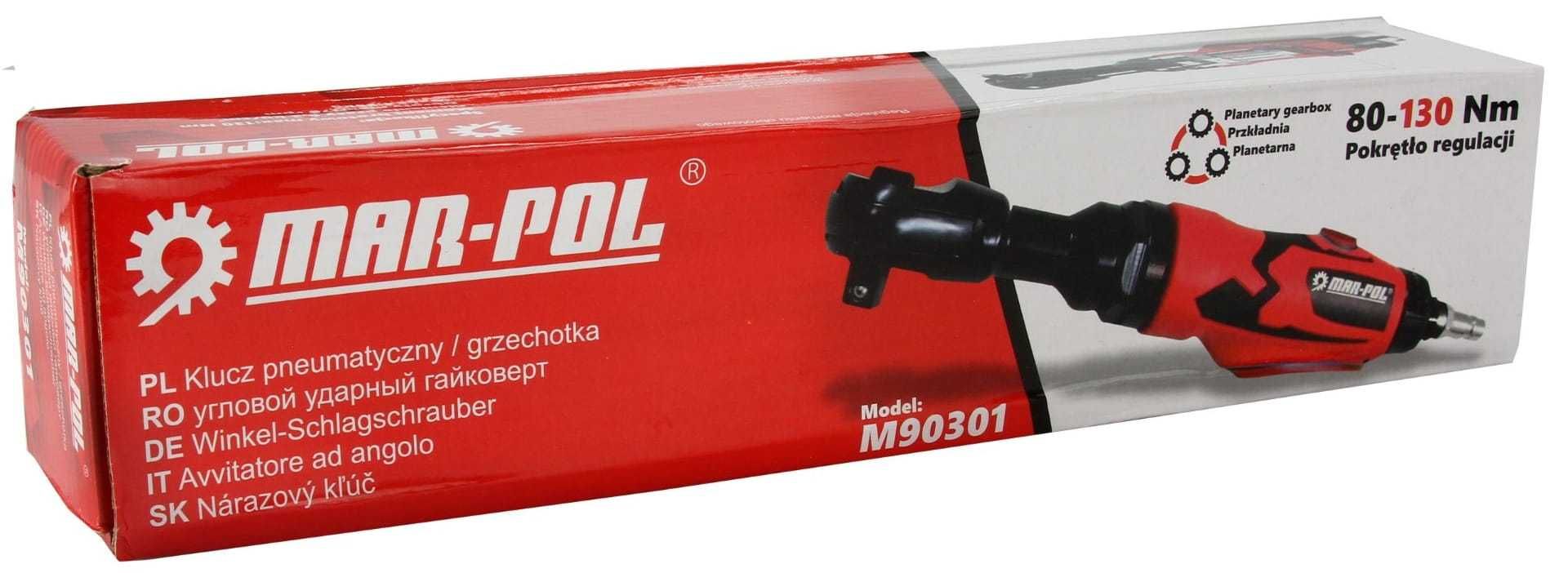 MAR-POL Grzechotka Pneumatyczna Klucz 1/2" 130nm Regulacja M90301