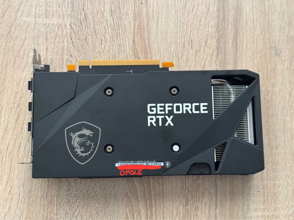Karta Graficzna RTX 3060 TI Ventus 2x 8g v1 LHR