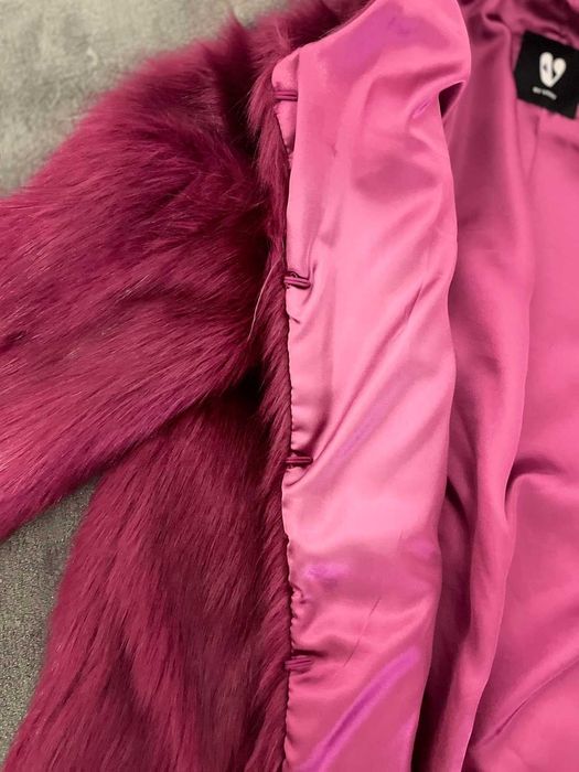Еко шубка гарного рожевого кольору