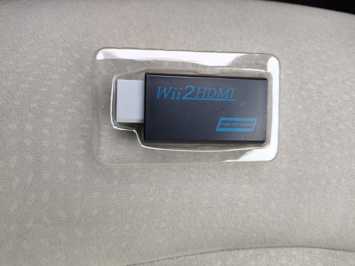 Conversor Adaptador Wii para HDMI Full HD 1080P entrada Áudio 3,5 mm