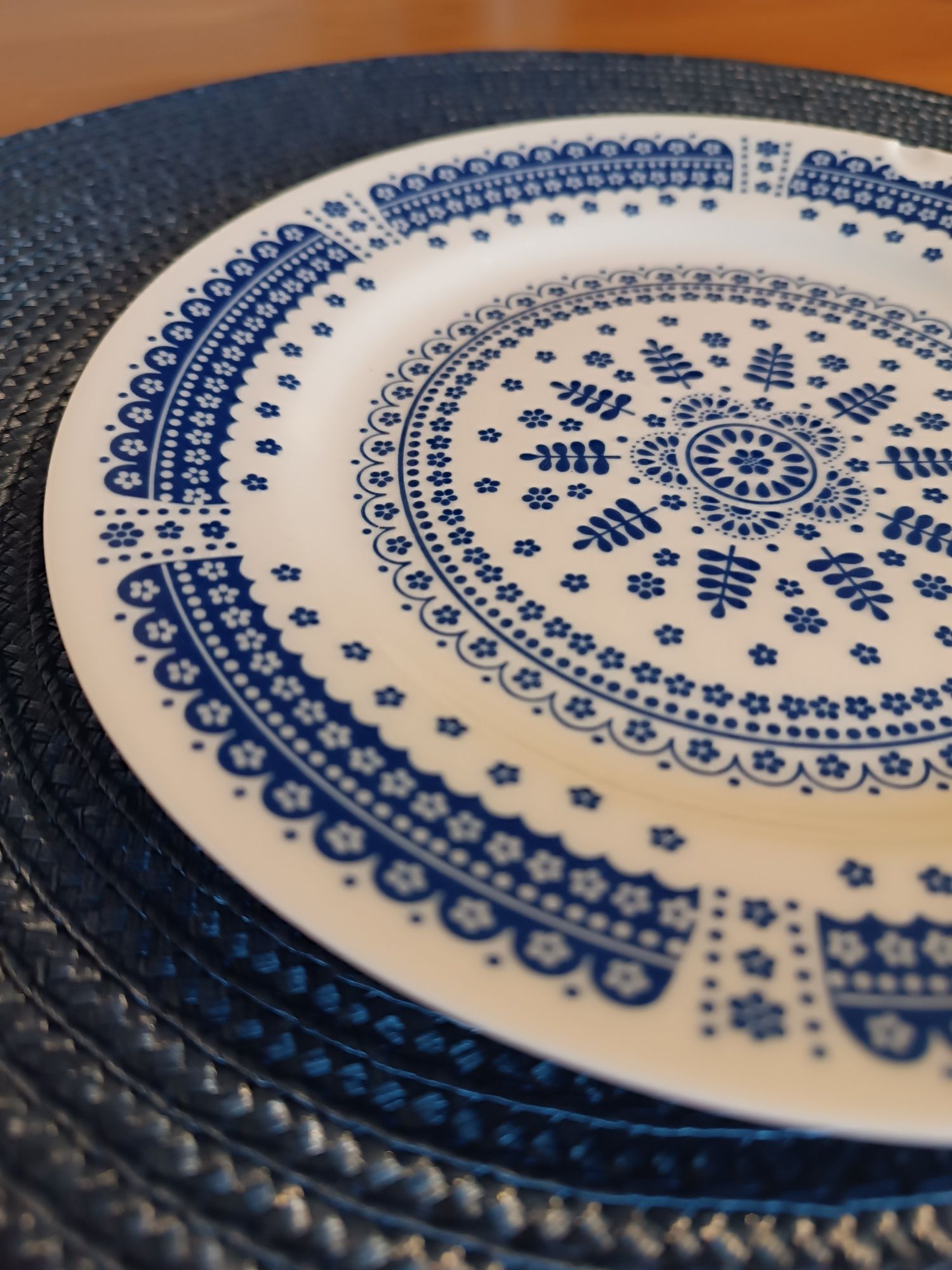 Talerzyk śniadaniowy porcelanowy Ilmenau Echt Kobalt