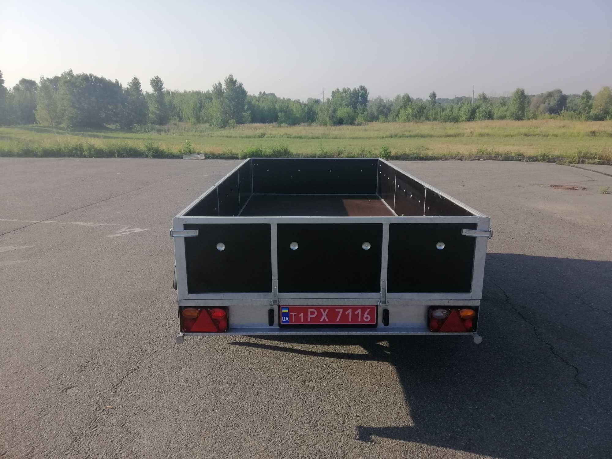 Оцинкованный двухосный легковой прицеп для авто, Рассрочка без%