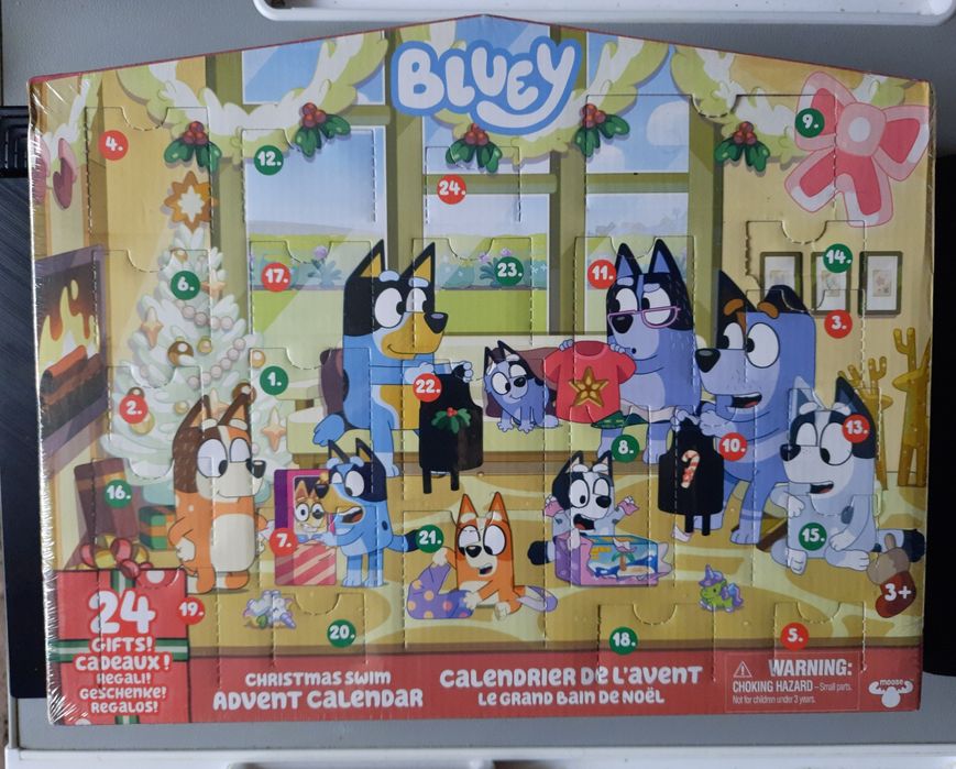 Bluey Kalendarz adwentowy 24 niespodzianki