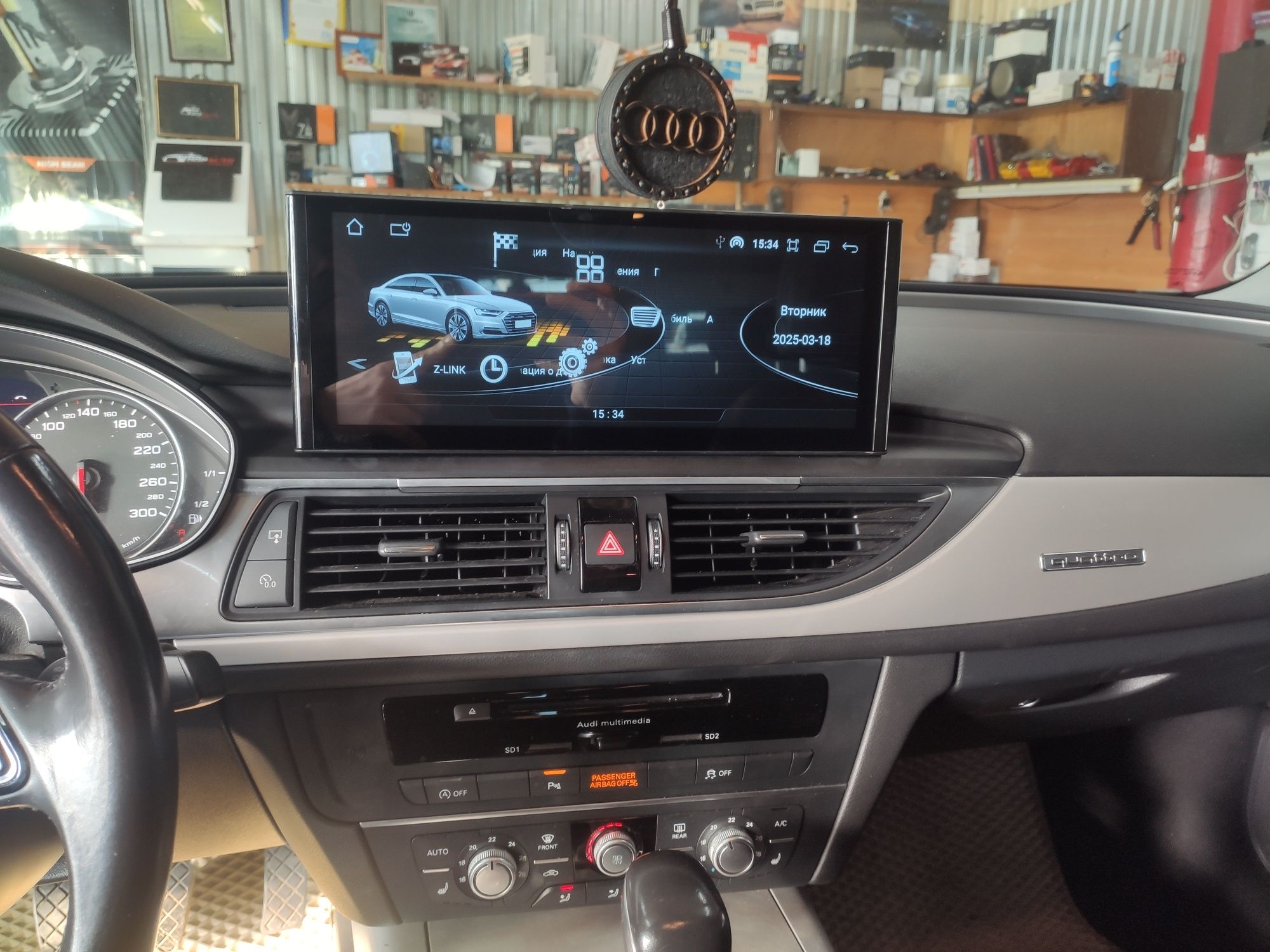 Штатная магнитола для Audi A6C7  8+64Gb, 12.25 Androidauto, CarPlay.