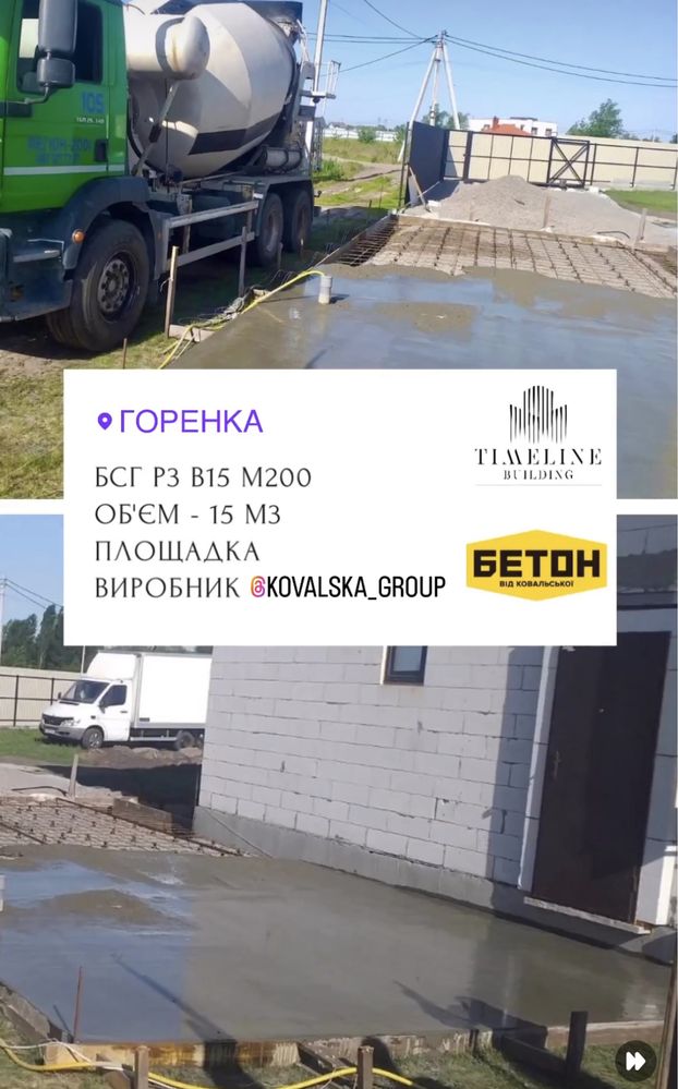 Бетон з доставкою.Дешево.Гарантія марки!