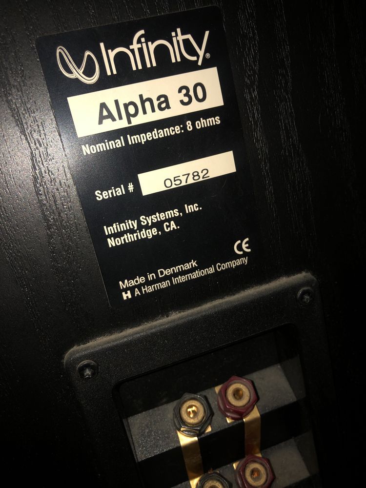 Колонки Infinity Alpha 30