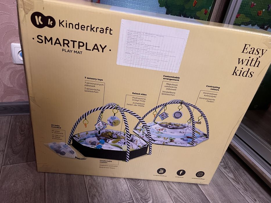 Розвиваючий килимок Kinderkraft  Smartplay