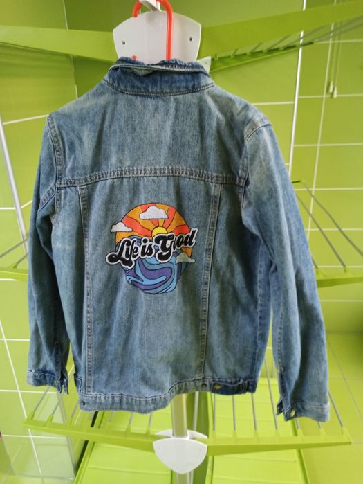 Katana, kurtka dżinsowa marka Coccodrillo, rozmiar 140